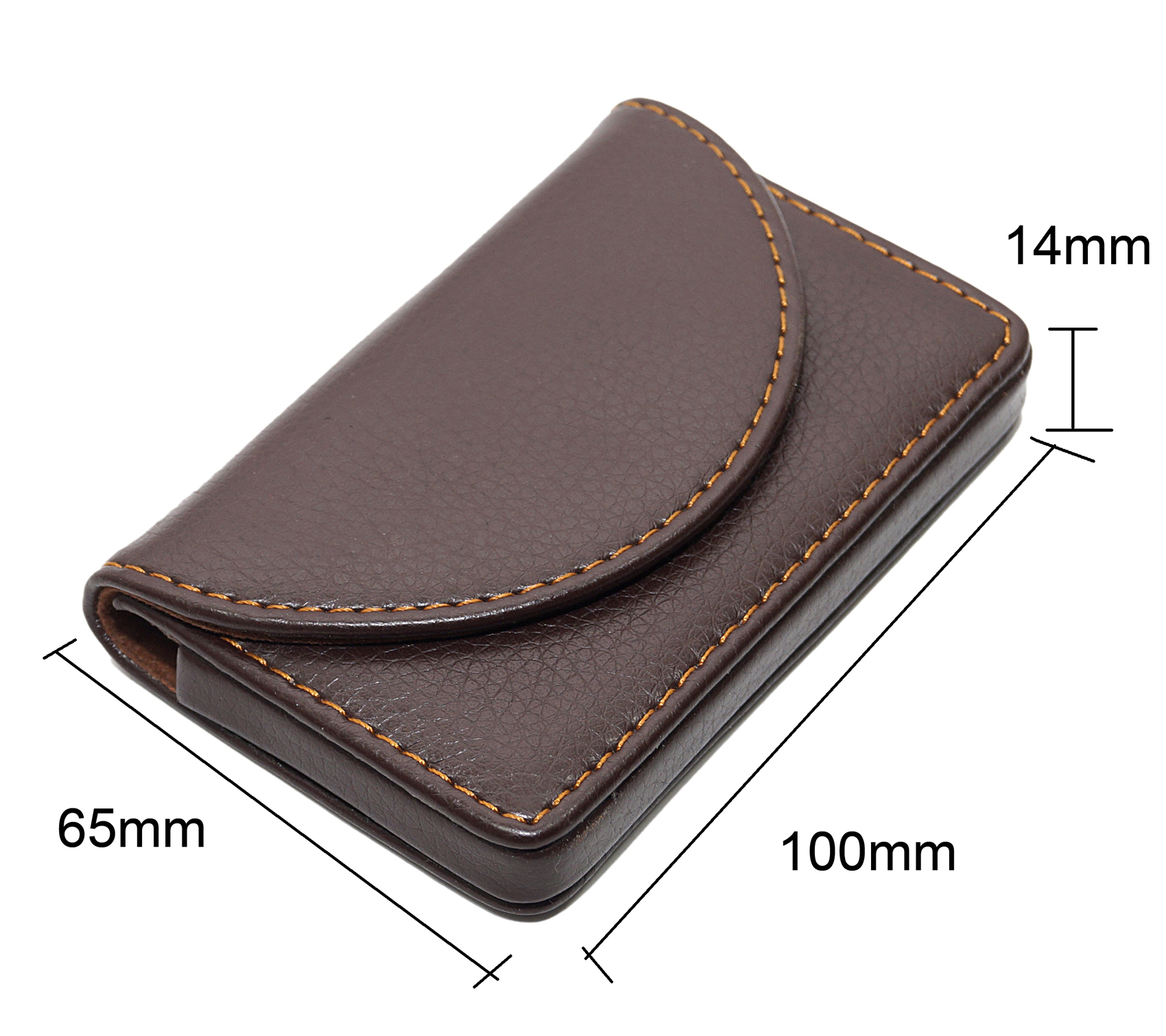 Dahsha stylish pocket sized leather business / debit / credit card ...