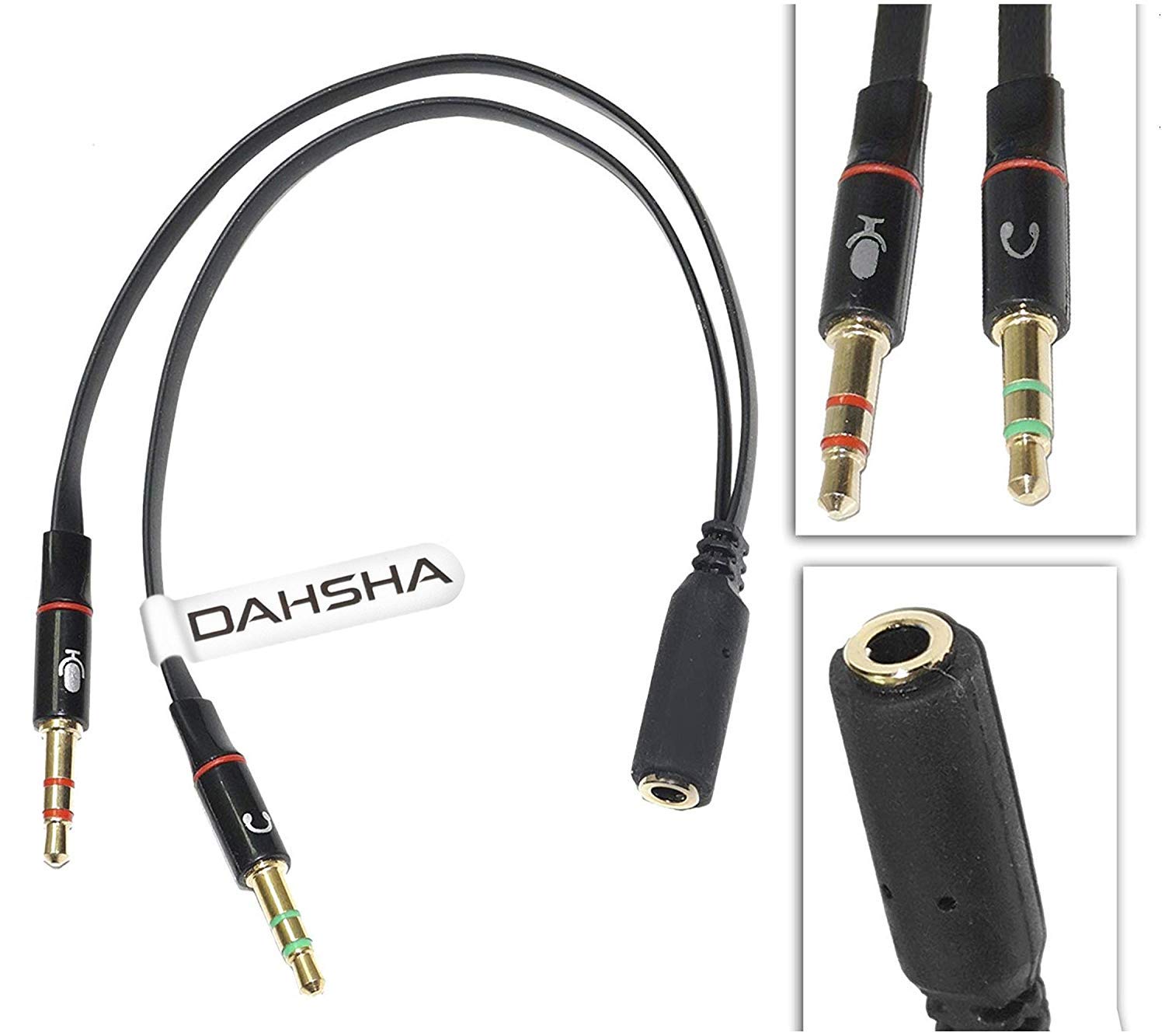 2 male to 1 female 3.5 hotsell mm headphone