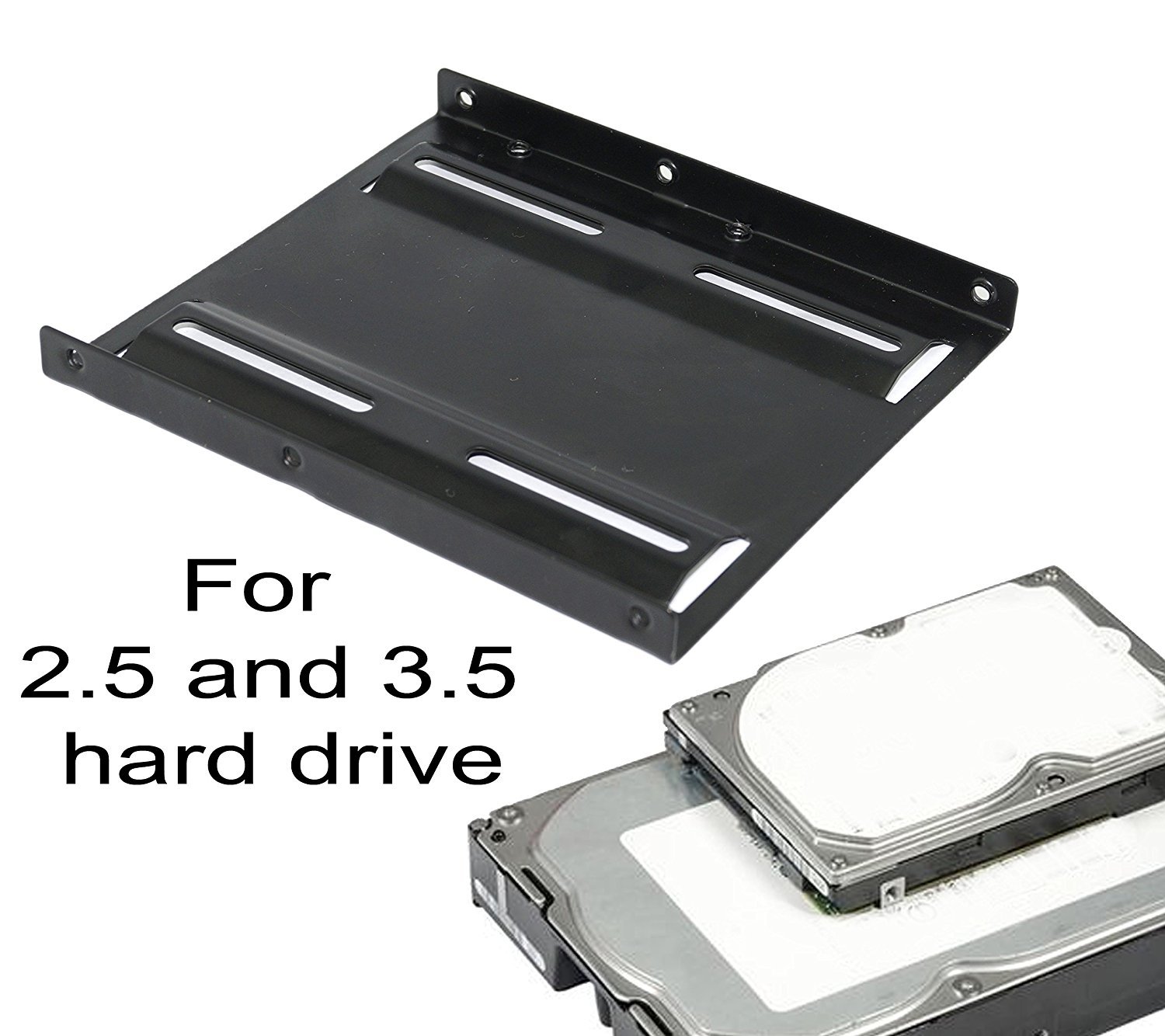 HEDEN Kit Adaptateur pour 2 HDD/SSD 2.5 vers baie 3.5 - 0