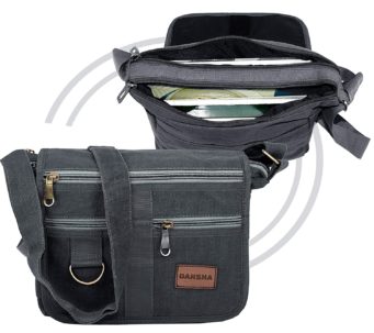 DAHSHA Stylish cotton sling cross body Travel Office Business Messenger one side shoulder bag for men women Dahsha